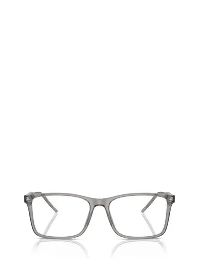 Giorgio Armani Eyeglasses In Transparent Grey