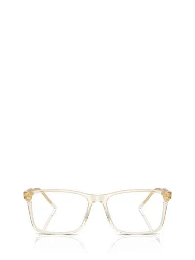 Giorgio Armani Eyeglasses In Transparent Yellow