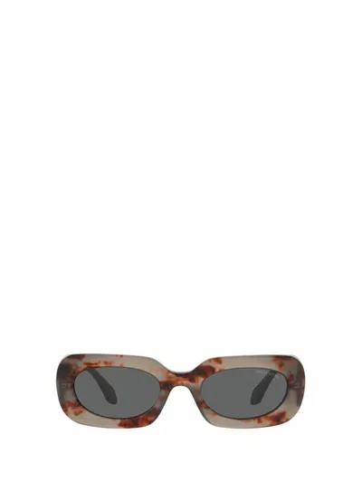 Giorgio Armani Ar8182 Grey Havana Sunglasses In Multi