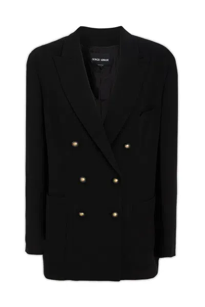 Giorgio Armani Giacche & Gilet In Black