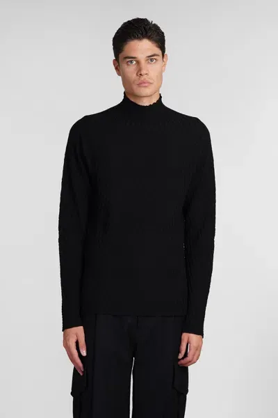 Giorgio Armani Knitwear In Black Wool