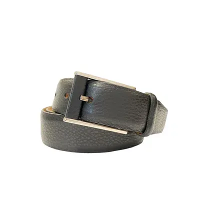 Giorgio Armani Leather Belt In Black