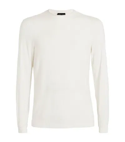 Giorgio Armani Long-sleeve T-shirt In White