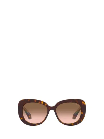 Giorgio Armani Oval Frame Sunglasses In Multi