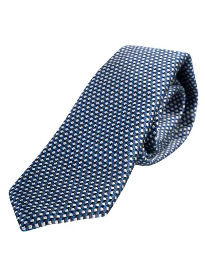 Giorgio Armani Pattern Embroidered Neck Tie In C