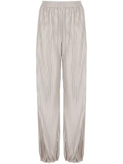 Giorgio Armani Pleated High-waisted Trousers In Neutrals