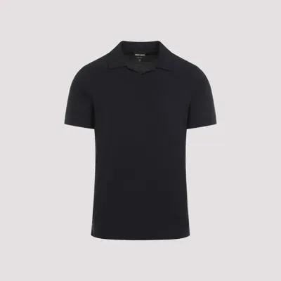 Giorgio Armani Polo Shirt In Blue