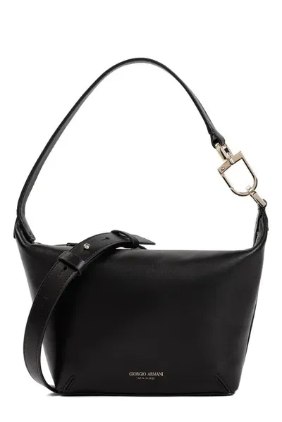 Giorgio Armani Small La Prima Handbag In Black