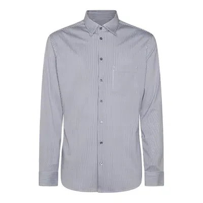 Giorgio Armani Striped Buttoned Shirt In Multi