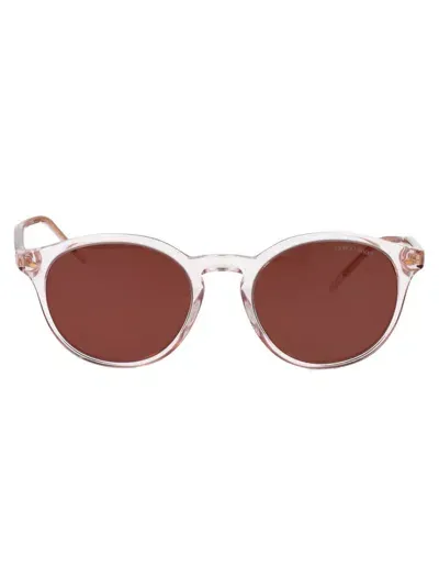 Giorgio Armani Sunglasses In 6073c5 Transparent Pink