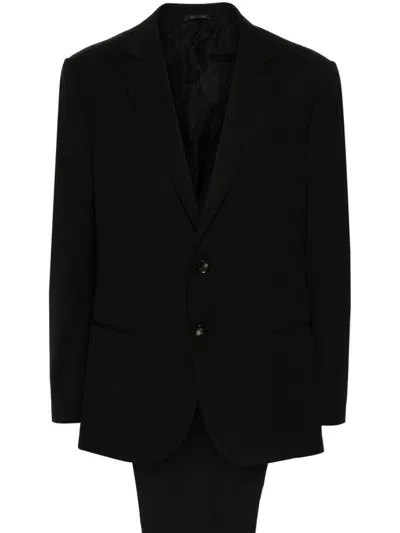 Giorgio Armani Virgin Wool Suit In Black