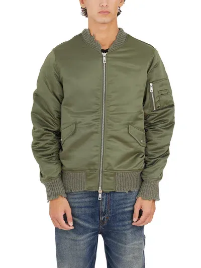 Giorgio Brato Bomber Over In Cotone E Nylon In Green