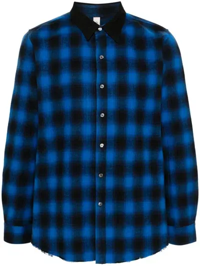 Giorgio Brato Checked Shirt In Blue