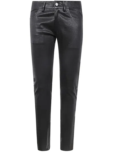 Giorgio Brato Eco Sheepskin Jeans Clothing In Black