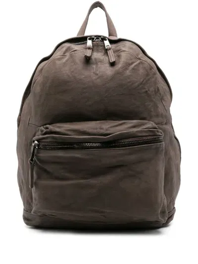 Giorgio Brato Leather Backpack In Brown