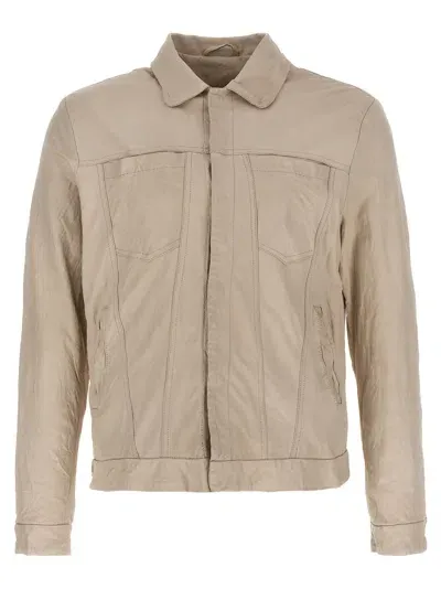 Giorgio Brato Trucker Casual Jackets, Parka White In Blanco