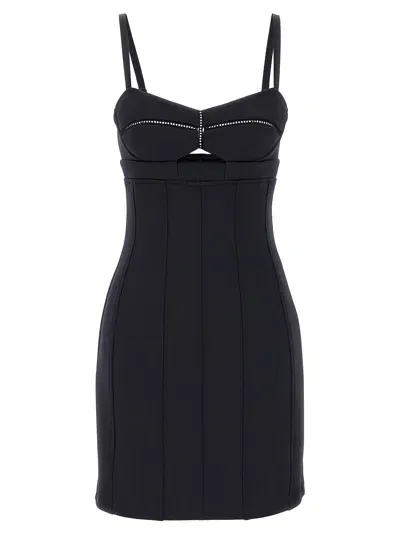 Giovanni Bedin Scuba Mini Dress In Black