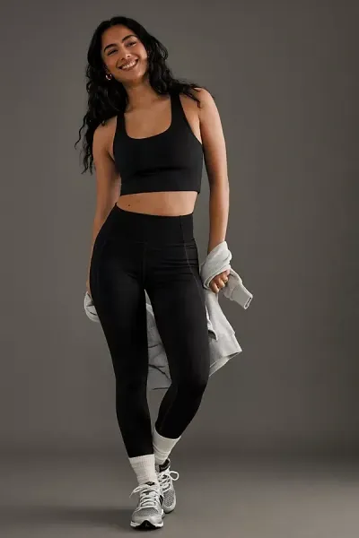 Girlfriend Collective High-rise Leggings In Black