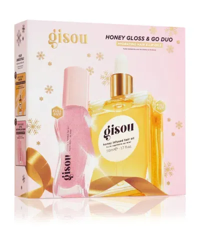 Gisou Honey Gloss & Go Duo Gift Set In White