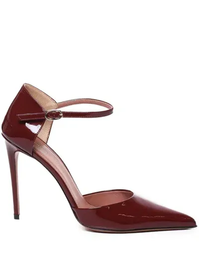 Giuliano Galiano 105mm Jil Pumps In Red