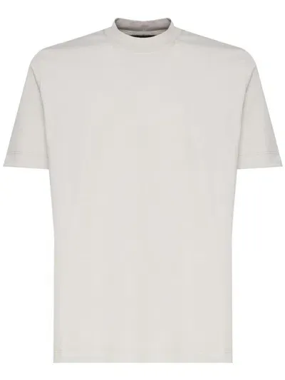 Giuliano Galiano Cotton T-shirt In Neutrals