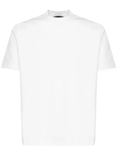 Giuliano Galiano Crew-neck Cotton T-shirt In White