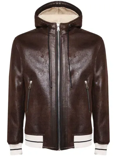 Giuliano Galiano Rocky Jacket In Brown