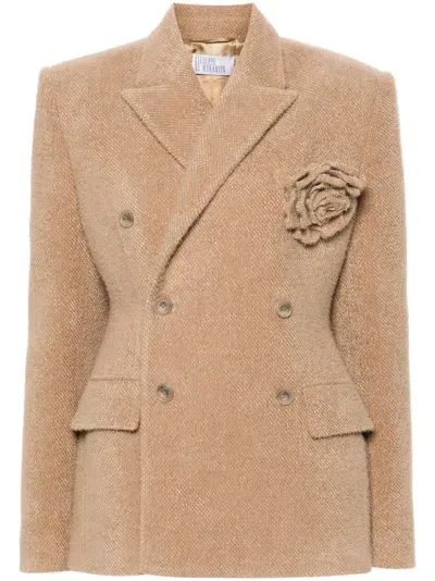 Giuseppe Di Morabito Brooch-detail Blazer In Brown