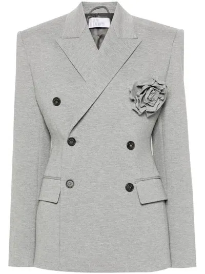 Giuseppe Di Morabito Brooch-detail Blazer In Grey