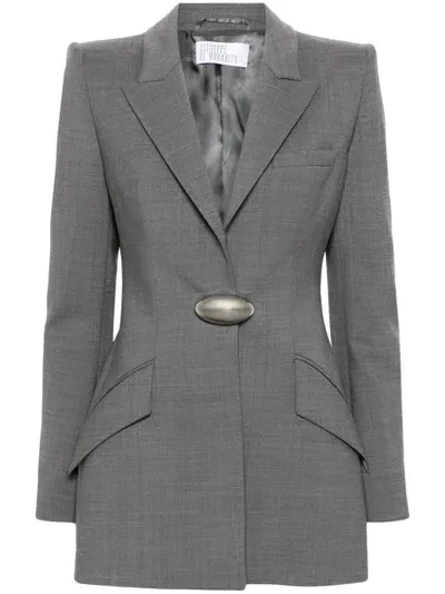 Giuseppe Di Morabito Stretch Wool Blazer In Grey