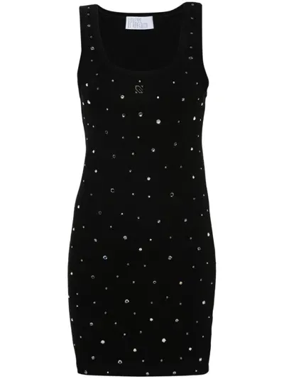 Giuseppe Di Morabito Crystal-embellished Mini Dress In Black