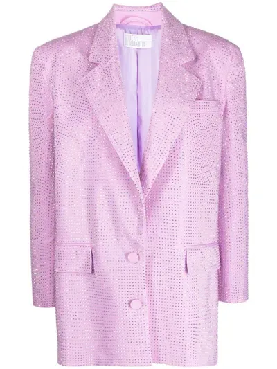 Giuseppe Di Morabito Crystal-embellishment Cotton-blend Blazer In Pink