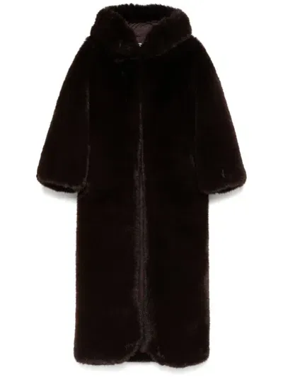 Giuseppe Di Morabito Faux-fur Coat In Brown