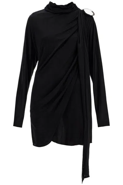 Giuseppe Di Morabito Gathered Jersey Mini Dress In In Black