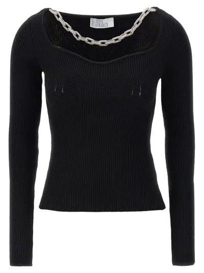 Giuseppe Di Morabito Jewel Chain Sweater Sweater, Cardigans Black