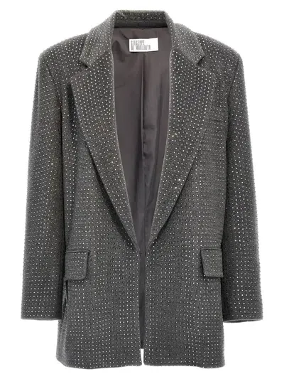 Giuseppe Di Morabito Rhinestone Blazer Jacket In Grey