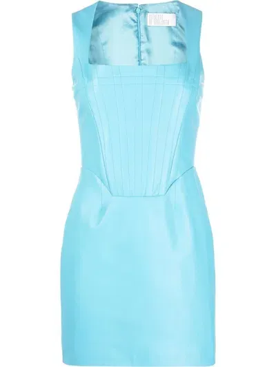 Giuseppe Di Morabito Square-neck Sleeveless Dress In Blue