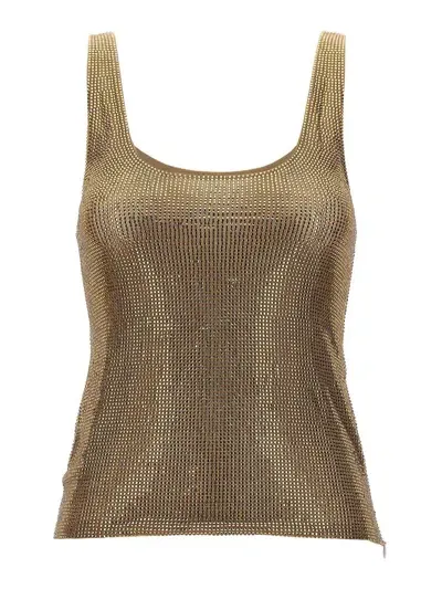 Giuseppe Di Morabito Crystal Top In Beige