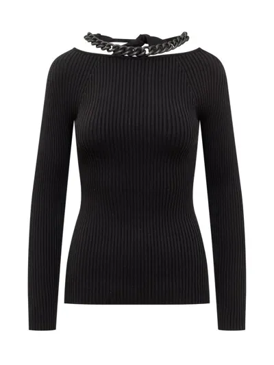 Giuseppe Di Morabito U-neck Sweater In Black