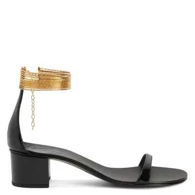 Giuseppe Zanotti Kay Leather Sandals In Black