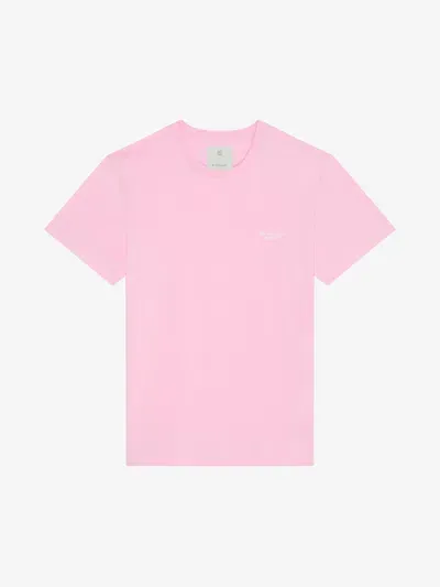 Givenchy 1952 Slim Fit T-shirt In Cotton In Baby Pink