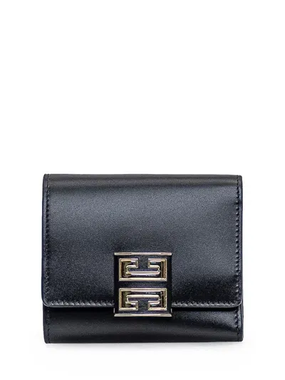 Givenchy 4g Leather Wallet In Black