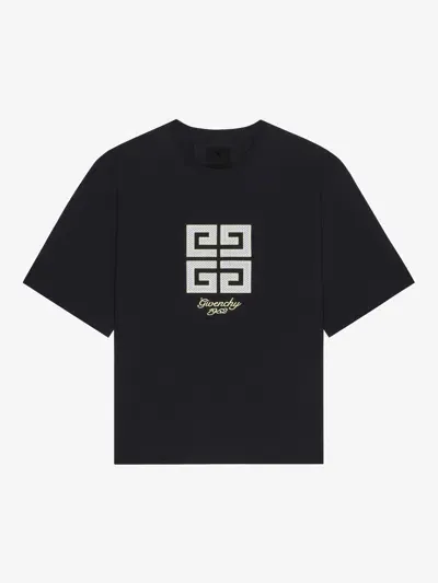 Givenchy 4g T-shirt In Cotton In Black