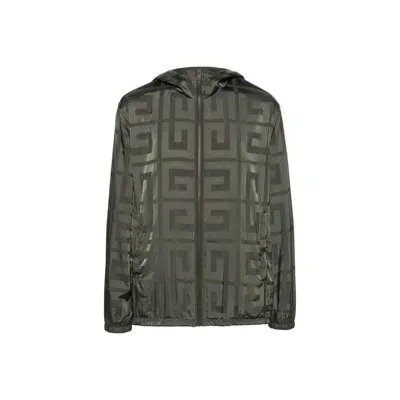 Givenchy 4g Windbreaker Jacket In Green