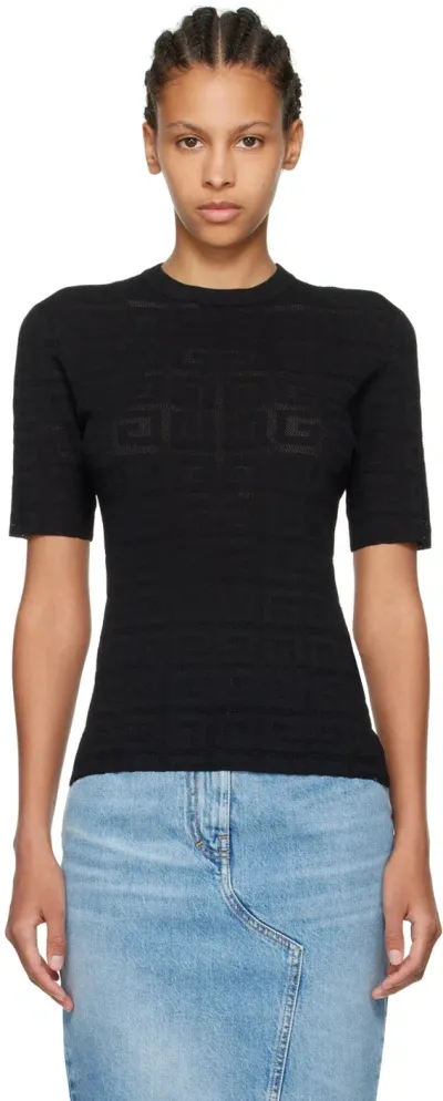 Givenchy Black Jacquard T-shirt