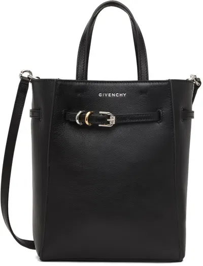 Givenchy Black Mini Voyou Tote In 001-black