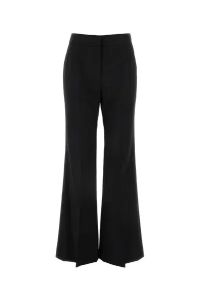 Givenchy Black Wool Blend Flared Leg Pant