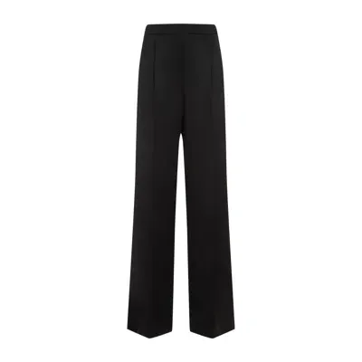 Givenchy Black Wool Wide Trousers