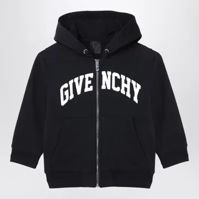 Givenchy Kids' Black Zip Sweatshirt With Logo