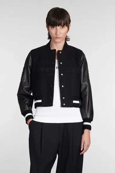 Givenchy Bomber In Black Wool